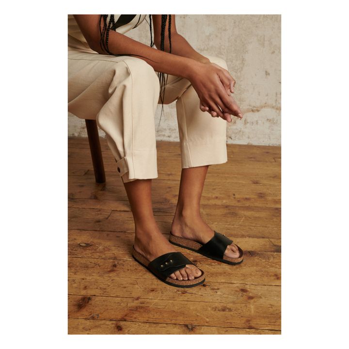 Tredici Leather Sandals | Negro- Imagen del producto n°2