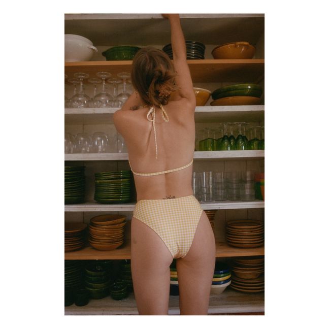 Bikinioberteil Nyala Vichy | Gelb