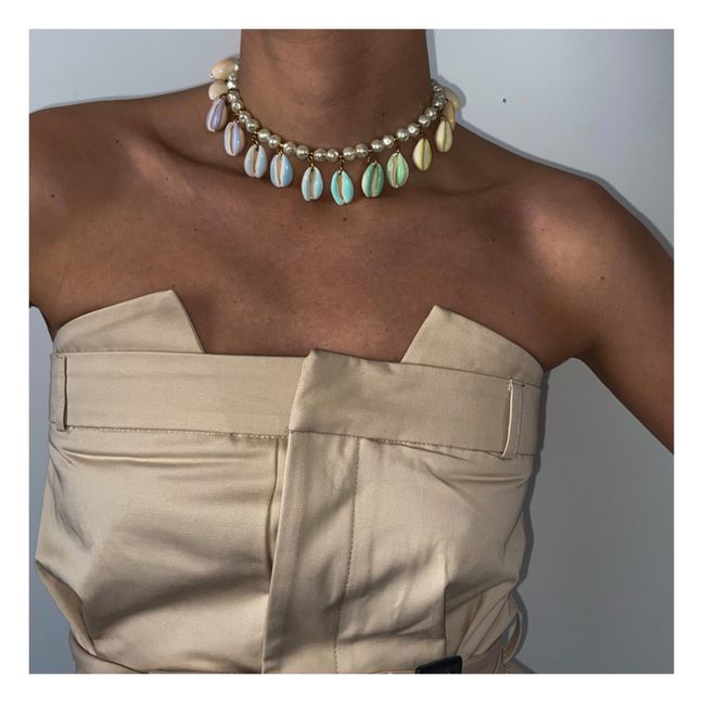 Collar de conchas Poppers | Pastel