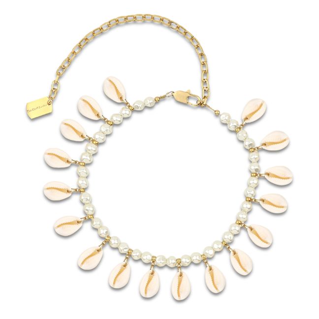 Poppers Shell Necklace | White