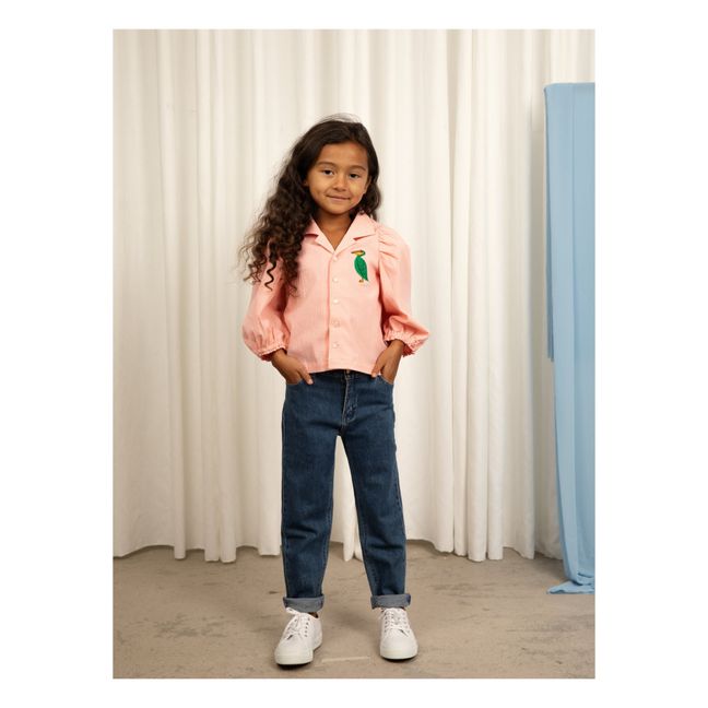 Blouse Coton Bio Tissé Pélican | Rose