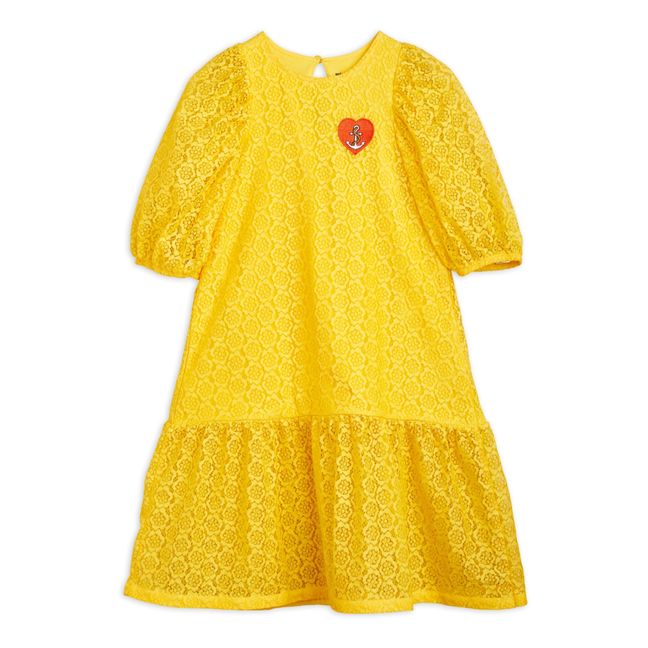 Vestido de encaje | Amarillo