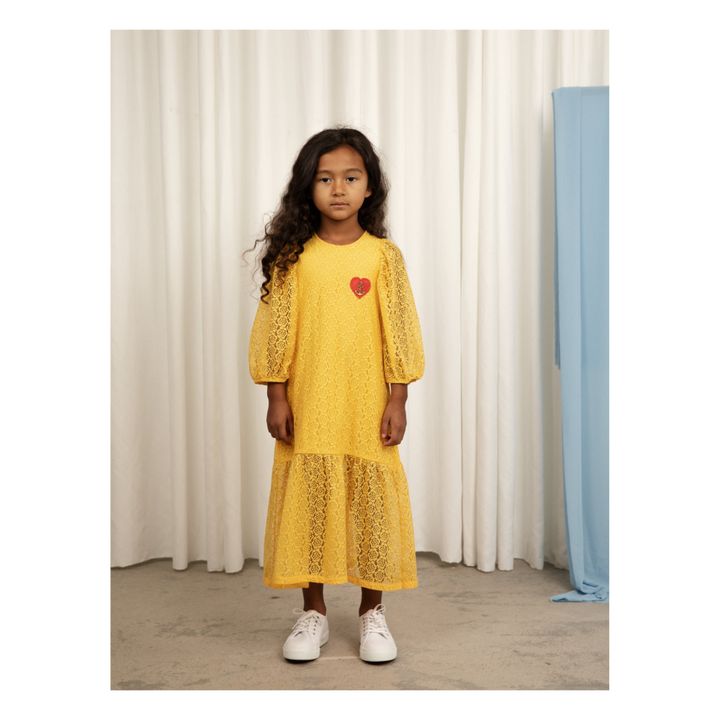 Vestido de encaje | Amarillo- Imagen del producto n°1
