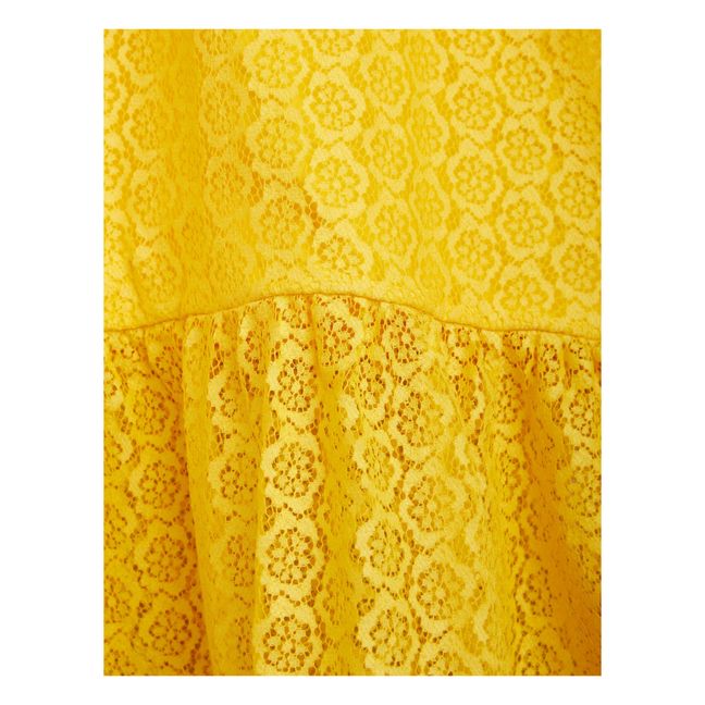 Spitzen-Kleid | Gelb