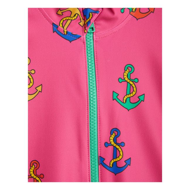 Maillot de Bain Une Pièce Ancre | Rose