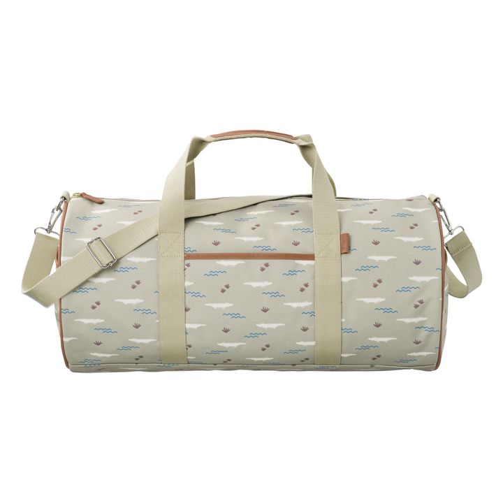 Crocodile Leather Travel Weekender Overnight Duffel Bag