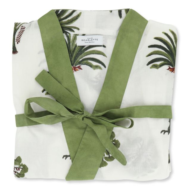 Palm Tree Dressing Gown | Verde