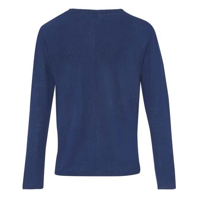 Jersey de lino Mirka | Azul Marino