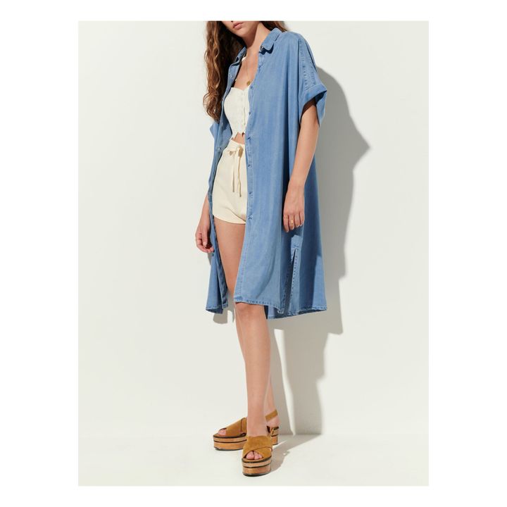 Joy Shirt Dress | Azul- Imagen del producto n°2