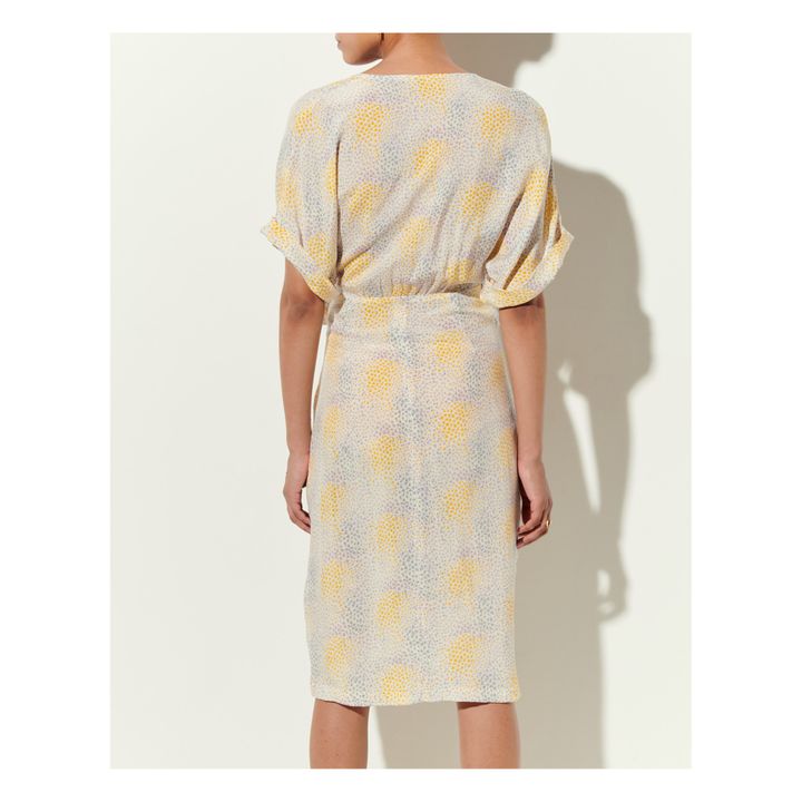 Vestido Sista Sari Cupro | Amarillo- Imagen del producto n°5