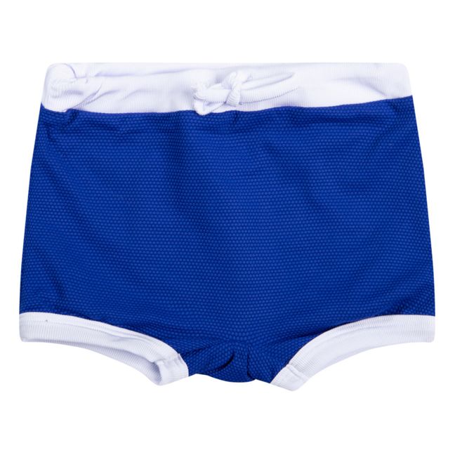 Recycled Material Plain Waffle Swim Shorts | Azul