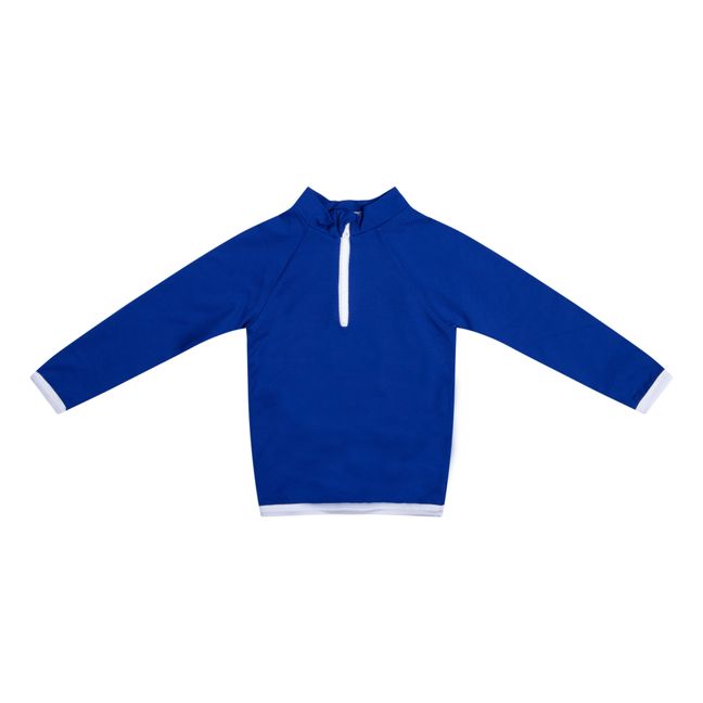 T-Shirt Anti-UV Matière Recyclée Uni Gaufré | Bleu