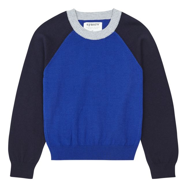 Marlo Organic Cotton Sweater | Azul