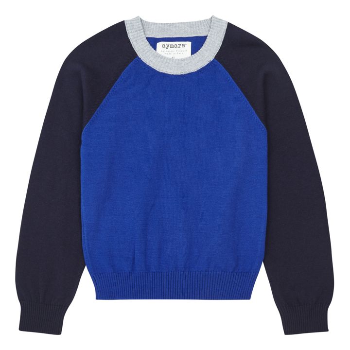 Aymara - Marlo Organic Cotton Sweater - Blue | Smallable