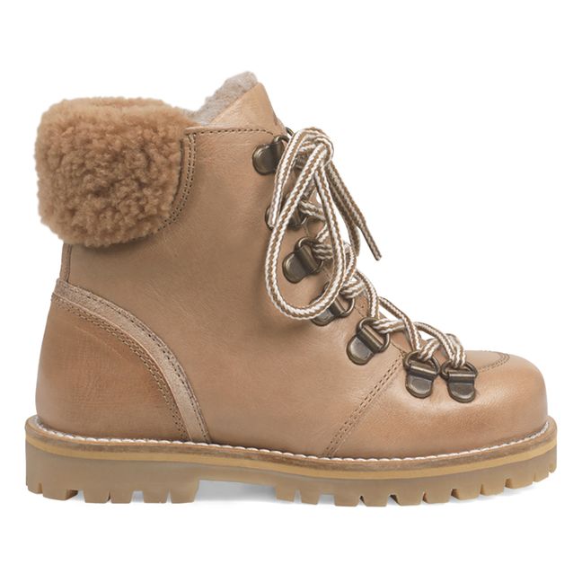 Winter Shearling Lined Boots | Beige