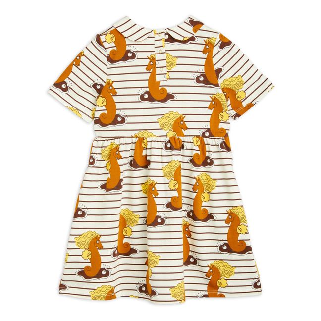 Robe Coton Bio Unicorn Seahorse | Ecru