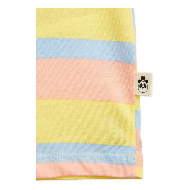 T-Shirt Coton Bio Rayé Pastel | Rose