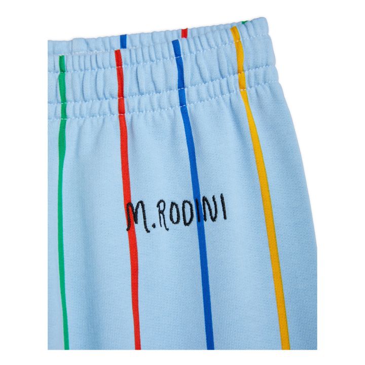Pantalones jogger a rayas de algodón orgánico | Azul Cielo- Imagen del producto n°2