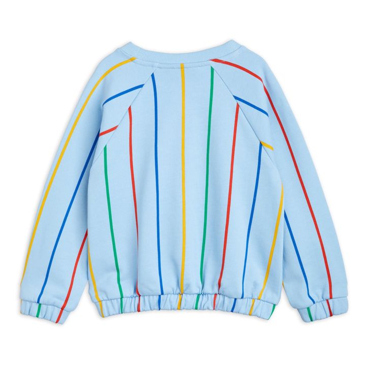 Organic Cotton Striped Sweatshirt | Azul Cielo- Imagen del producto n°3