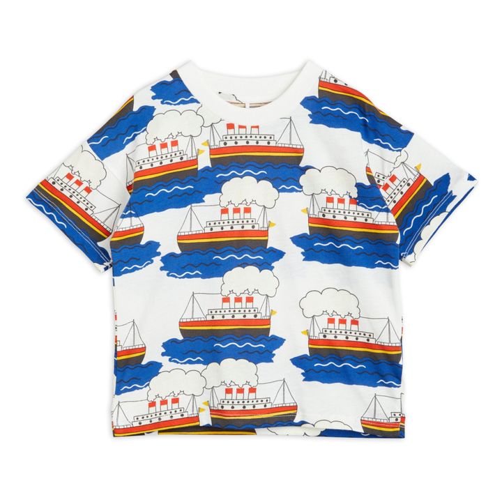 Camiseta de algodón orgánico Ferry | Blanco- Imagen del producto n°0