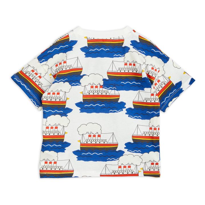 Camiseta de algodón orgánico Ferry | Blanco- Imagen del producto n°4