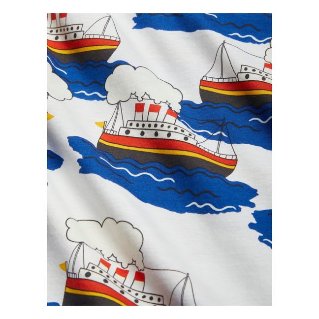 Organic Jersey Ferry Shorts | White