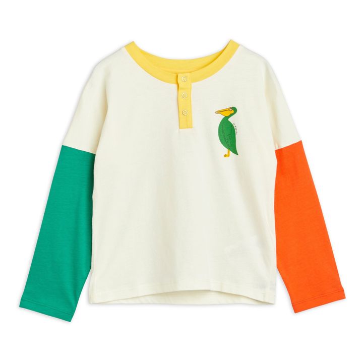 Camiseta de manga larga de algodón orgánico Pelícano | Crudo- Imagen del producto n°0