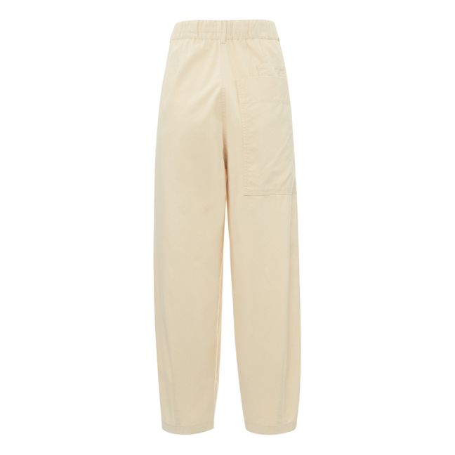 Pasha Linen and Cotton Pants | Beige