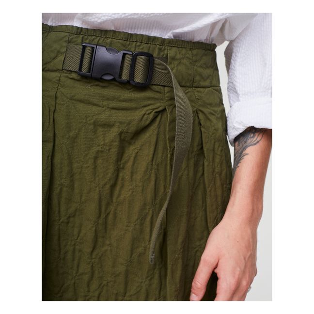 Tulip Quilted Skirt | Khaki
