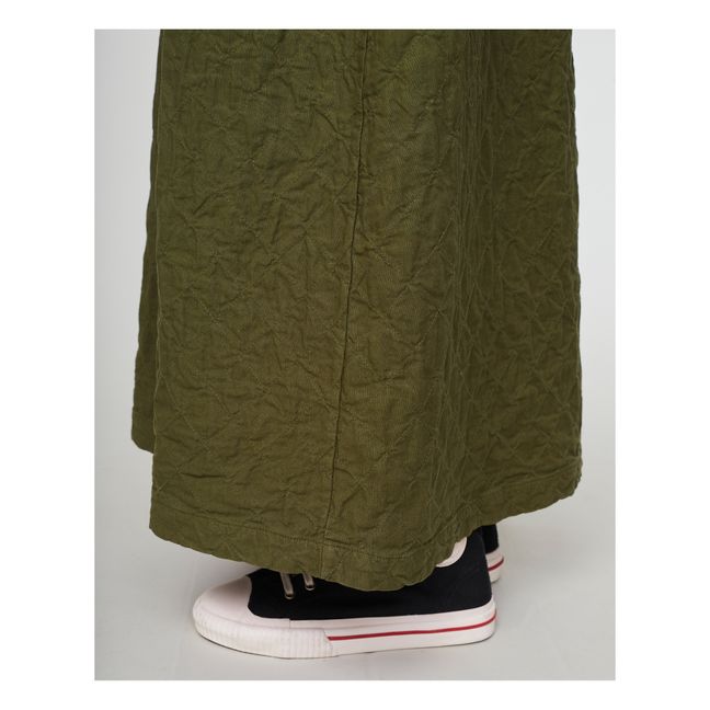 Tulip Quilted Skirt | Verde militare