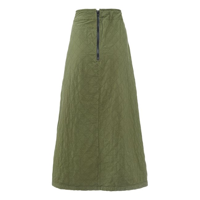 Tulip Quilted Skirt | Khaki