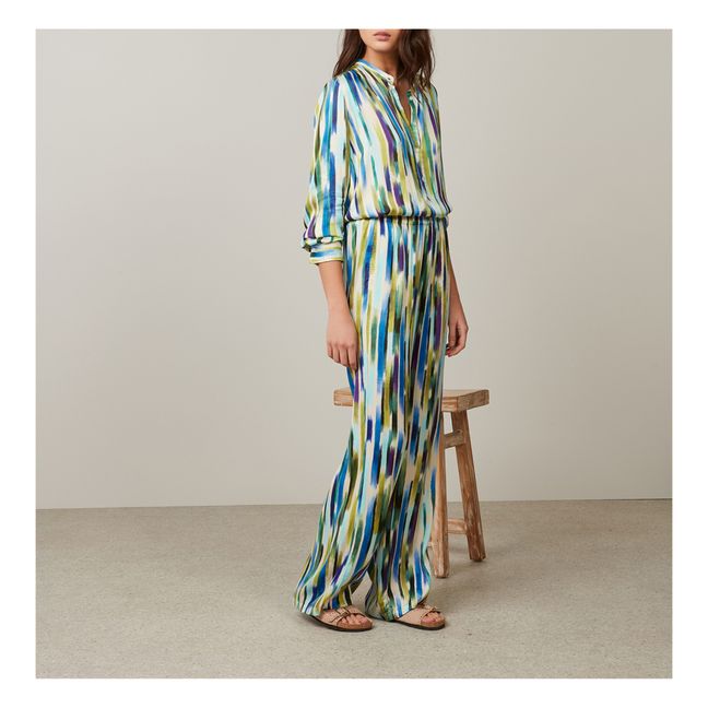 Blouse Codex Imprimée | Bleu