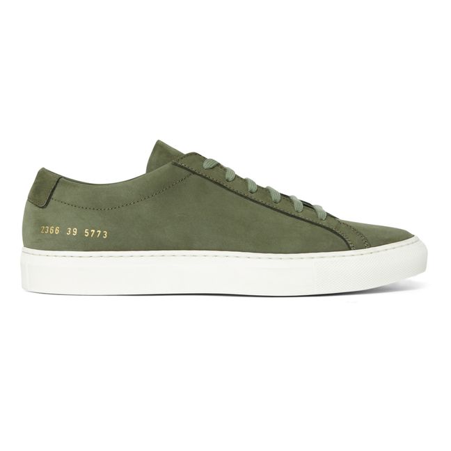 Baskets Achilles Low Nubuck - Collection Homme | Vert kaki