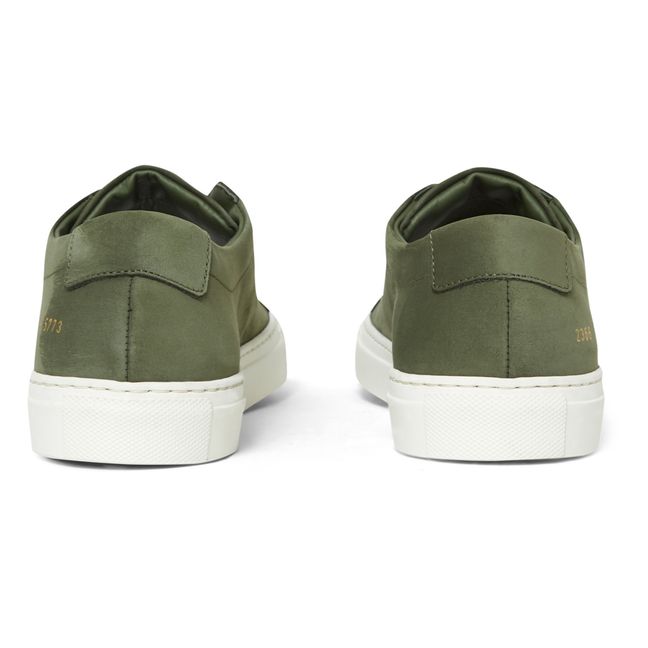 Achilles Low Nubuck Sneakers - Men's Collection | Verde militare