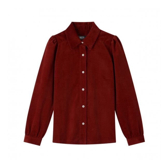 Margot shirt | Rosso mattone