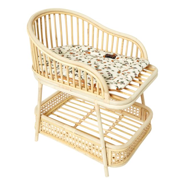 Table à langer pour poupée en rotin Pomme de pin