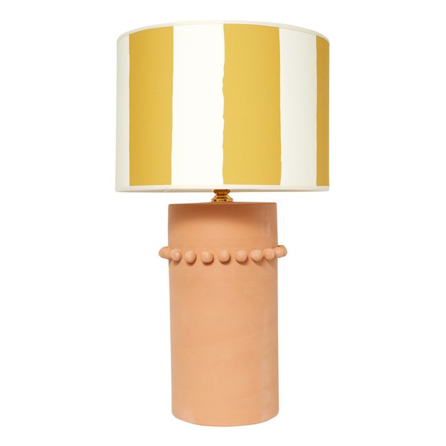 Tischlampe Giselda aus Terrakotta | Ocker