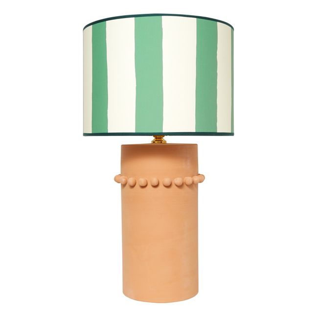 Tischlampe Giselda aus Terrakotta | Grün