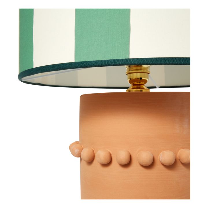 Lámpara de mesa Giselda de terracota | Verde- Imagen del producto n°2