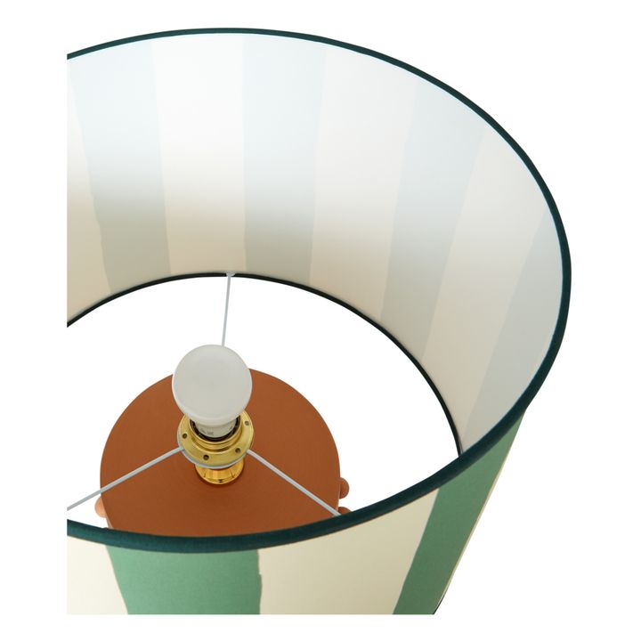 Lámpara de mesa Giselda de terracota | Verde- Imagen del producto n°4