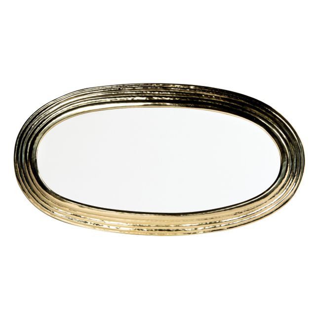 Specchio ovale, modello: Katac, in ottone  | Ottone