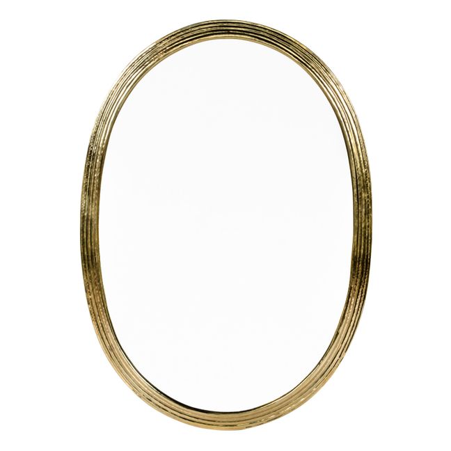 Specchio ovale, modello: Katac, in ottone  | Ottone