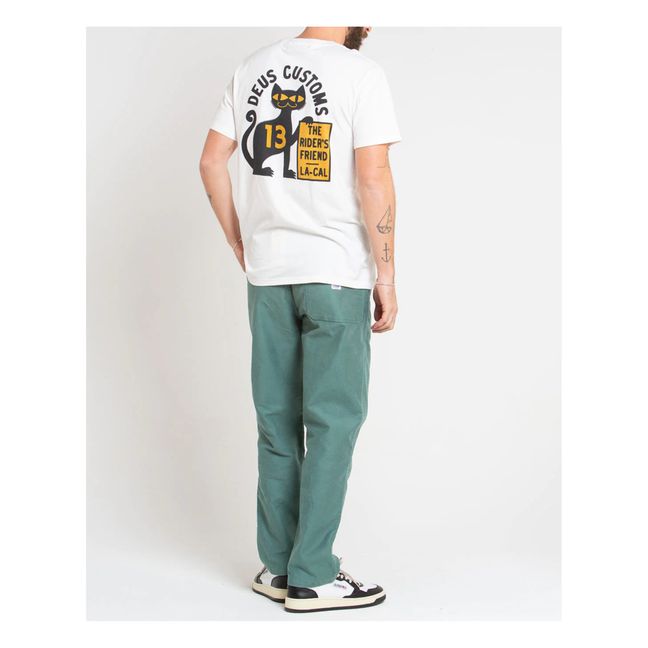 Super Stitious T-shirt | Blanco