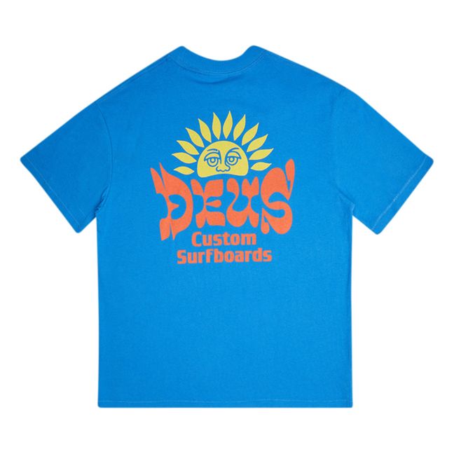 T-shirt Sleeping Sun | Bleu azur