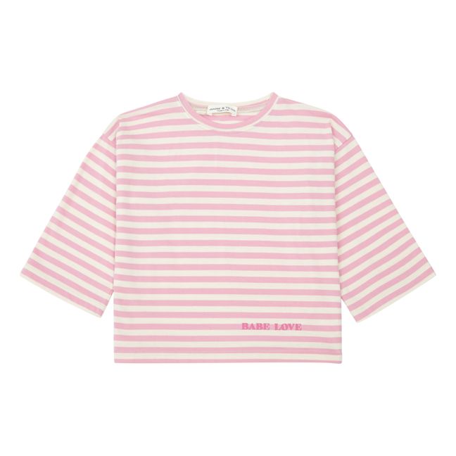 T-Shirt a righe | Rosa