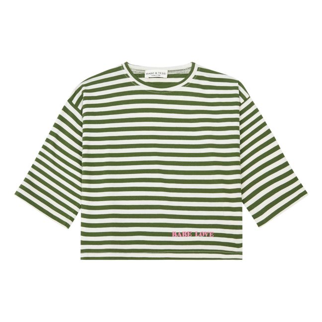 Striped T-shirt | Green