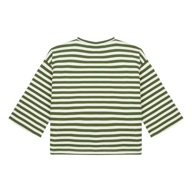 T-Shirt a righe | Verde