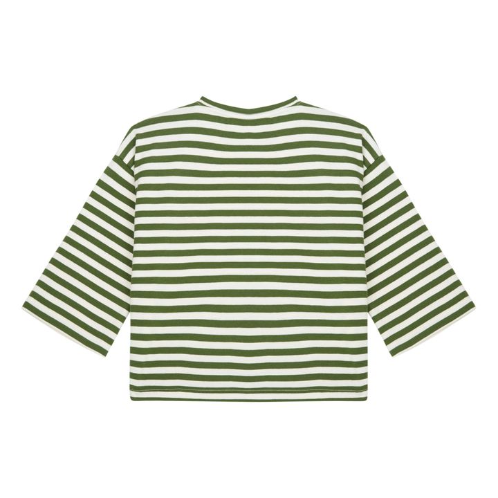 T-Shirt a righe | Verde- Immagine del prodotto n°2