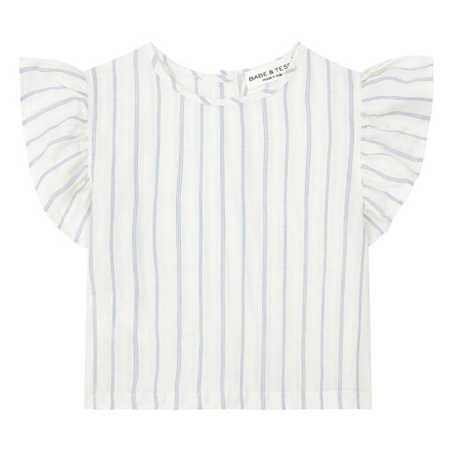 Blusa a rayas | Azul