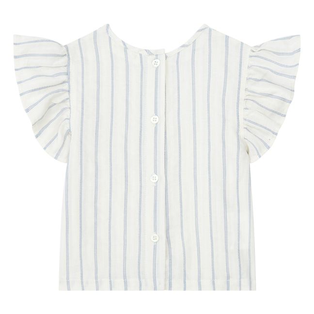 Blusa a rayas | Azul